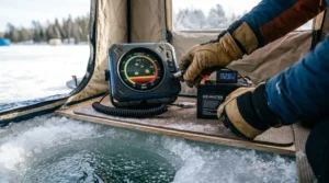 Selecting the best 12V battery for winter ice fishing sonar.